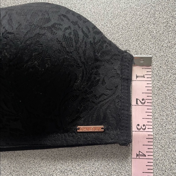 Danskin Black Lace Overlay Strapless Bralette Size Large - Picture 6 of 6